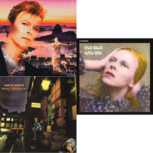 Live In Rio (Limited Edition/Red/White Splatter LP Vinyl) & Rise & Fall Of Ziggy Stardust (2012 Remaster) & Hunky Dory