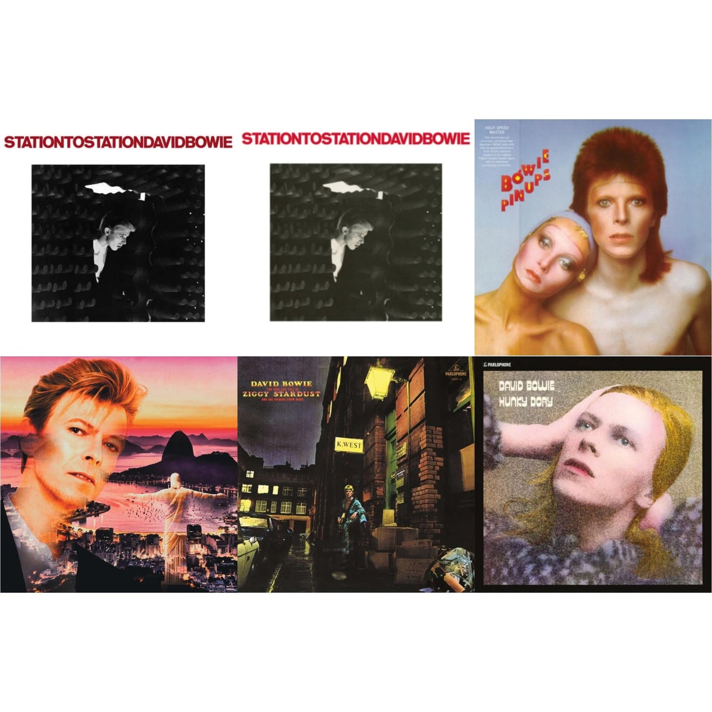 Station To Station (2016 Remastered Version) & Station To Station (2016 Remaster) & Pinups (2015 Remaster) & Live In Rio (Limited Edition/Red/White Splatter LP Vinyl) & Rise & Fall Of Ziggy Stardust (2012 Remaster) & Hunky Dory
