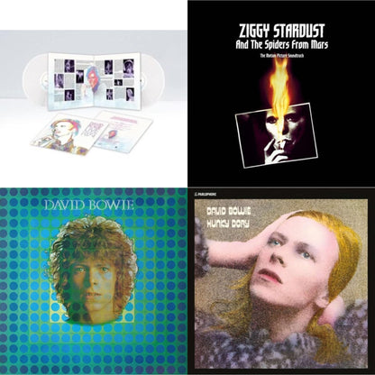 Live Los Angeles 1974 (White LP Vinyl/Limited) & Ziggy Stardust & The Spiders From Mars Ost (2LP) & David Bowie Aka Space Oddity & Hunky Dory