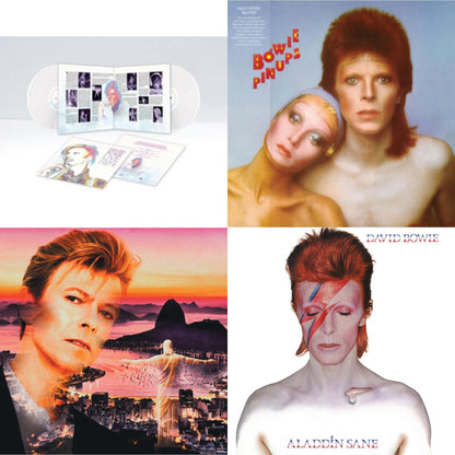 Live Los Angeles 1974 (White LP Vinyl/Limited) & Pinups (2015 Remaster) & Live In Rio (Limited Edition/Red/White Splatter LP Vinyl) & Aladdin Sane