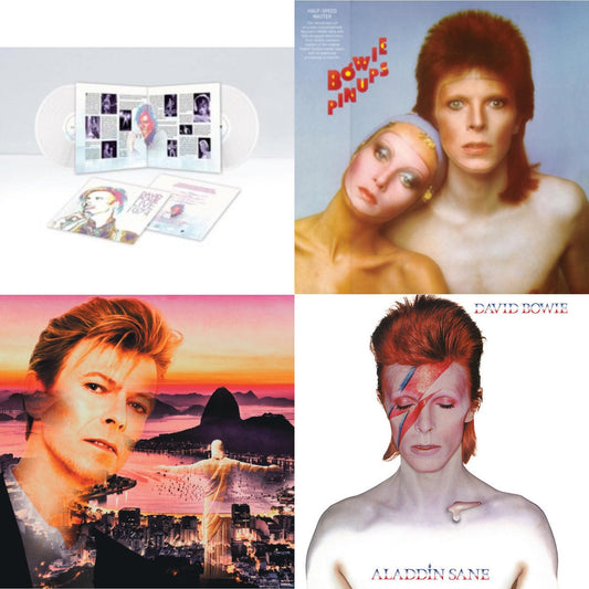 Live Los Angeles 1974 (White LP Vinyl/Limited) & Pinups (2015 Remaster) & Live In Rio (Limited Edition/Red/White Splatter LP Vinyl) & Aladdin Sane