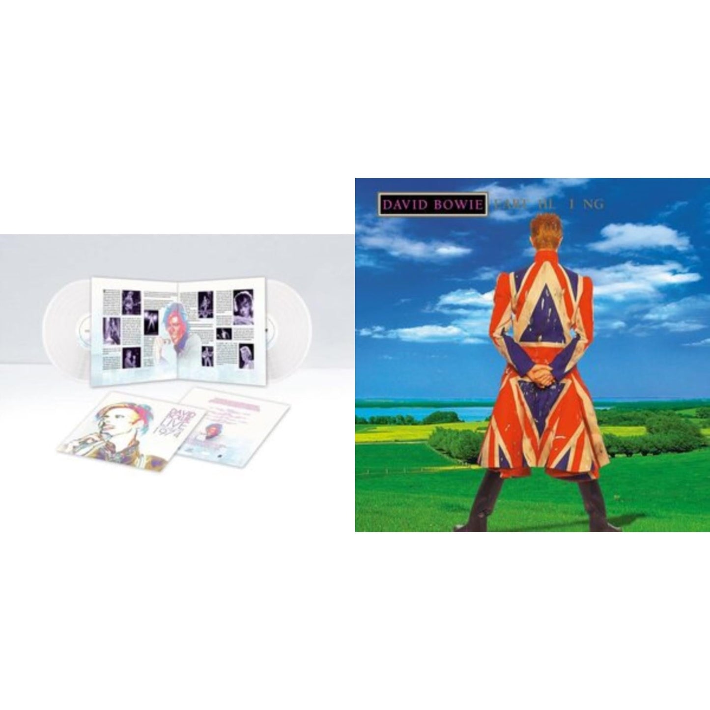 This is a 2 LP Vinyl SKU bundle.
1.This LP Vinyl is brand new.Format: LP VinylMusic Style: GlamThis item's title is: Live Los Angeles 1974 (White LP Vinyl/Limited)Artist: David BowieLabel: PROTUSBarcode: 4755581300747Release Date: 7/1/2022
2.This LP Vinyl is brand new.