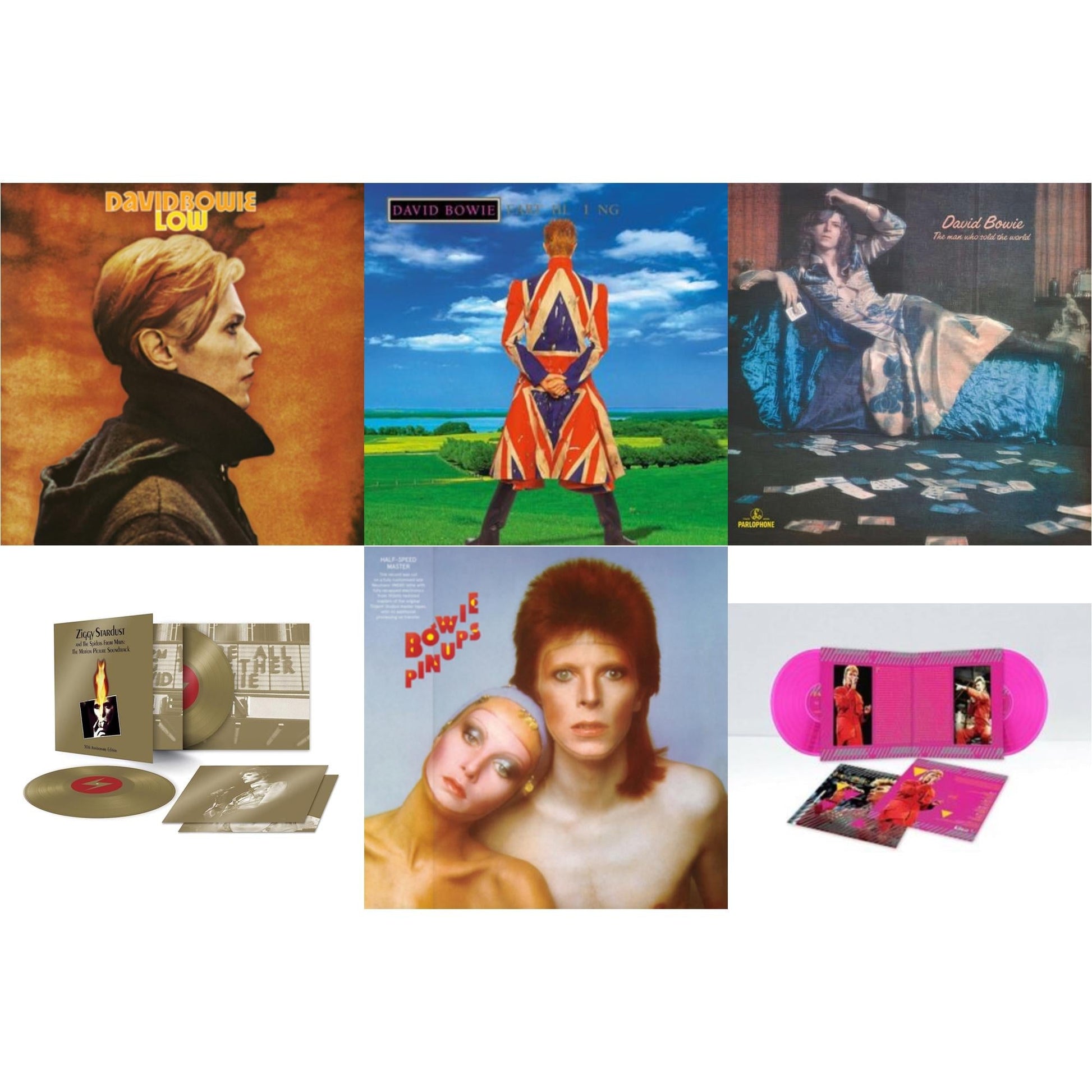 This is a 6 LP Vinyl SKU bundle.
1.This LP Vinyl is brand new.Format: LP VinylMusic Style: Drum n BassThis item's title is: Earthling (2021 Remaster/2LP)Artist: David BowieLabel: RHINO/PARLOPHONEBarcode: 190295253349Release Date: 8/5/2022
2.This LP Vinyl is brand new.