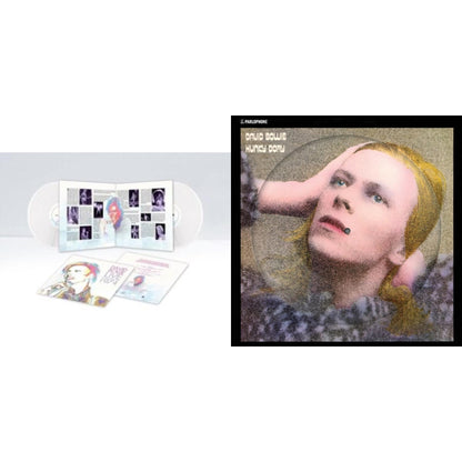 This is a 2 LP Vinyl SKU bundle.
1.This LP Vinyl is brand new.Format: LP VinylMusic Style: GlamThis item's title is: Hunky Dory (2015 Remaster/50Th Anniv/Picture Disc)Artist: David BowieLabel: RHINO/PARLOPHONEBarcode: 190296726804Release Date: 1/7/2022
2.This LP Vinyl is brand new.