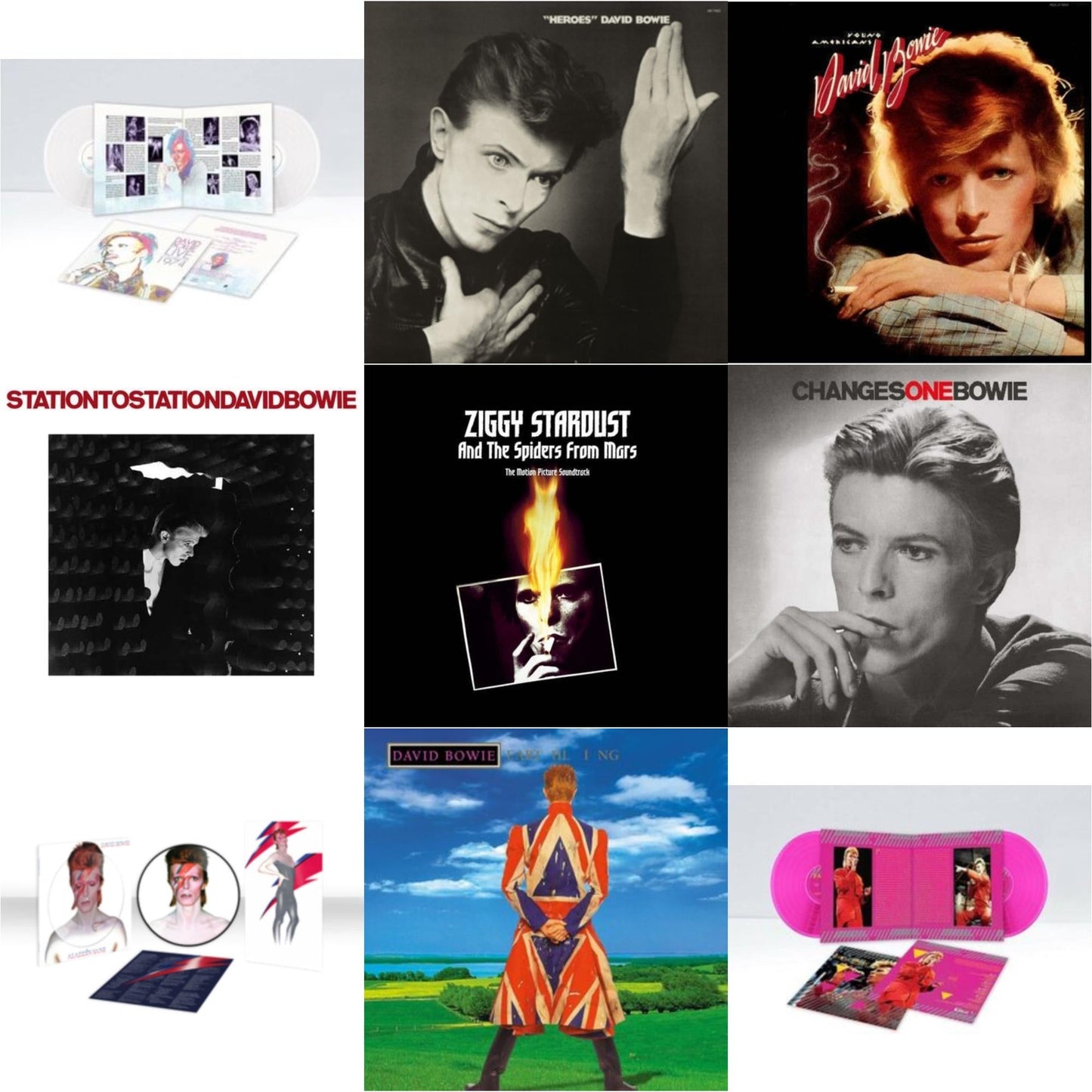 This is a 9 LP Vinyl SKU bundle.
1.This LP Vinyl is brand new.Format: LP VinylMusic Style: Drum n BassThis item's title is: Earthling (2021 Remaster/2LP)Artist: David BowieLabel: RHINO/PARLOPHONEBarcode: 190295253349Release Date: 8/5/2022
2.This LP Vinyl is brand new.