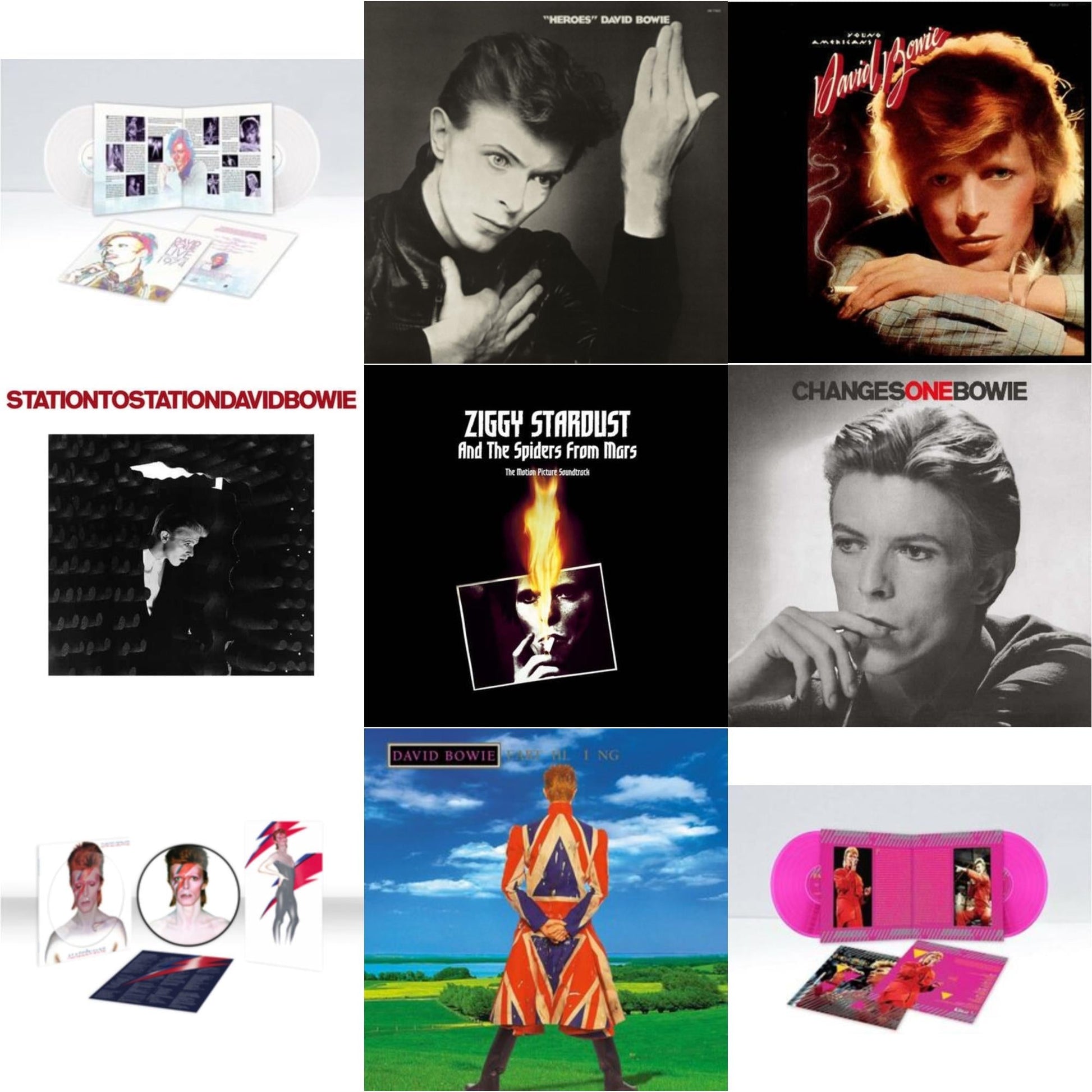 This is a 9 LP Vinyl SKU bundle.
1.This LP Vinyl is brand new.Format: LP VinylMusic Style: Drum n BassThis item's title is: Earthling (2021 Remaster/2LP)Artist: David BowieLabel: RHINO/PARLOPHONEBarcode: 190295253349Release Date: 8/5/2022
2.This LP Vinyl is brand new.
