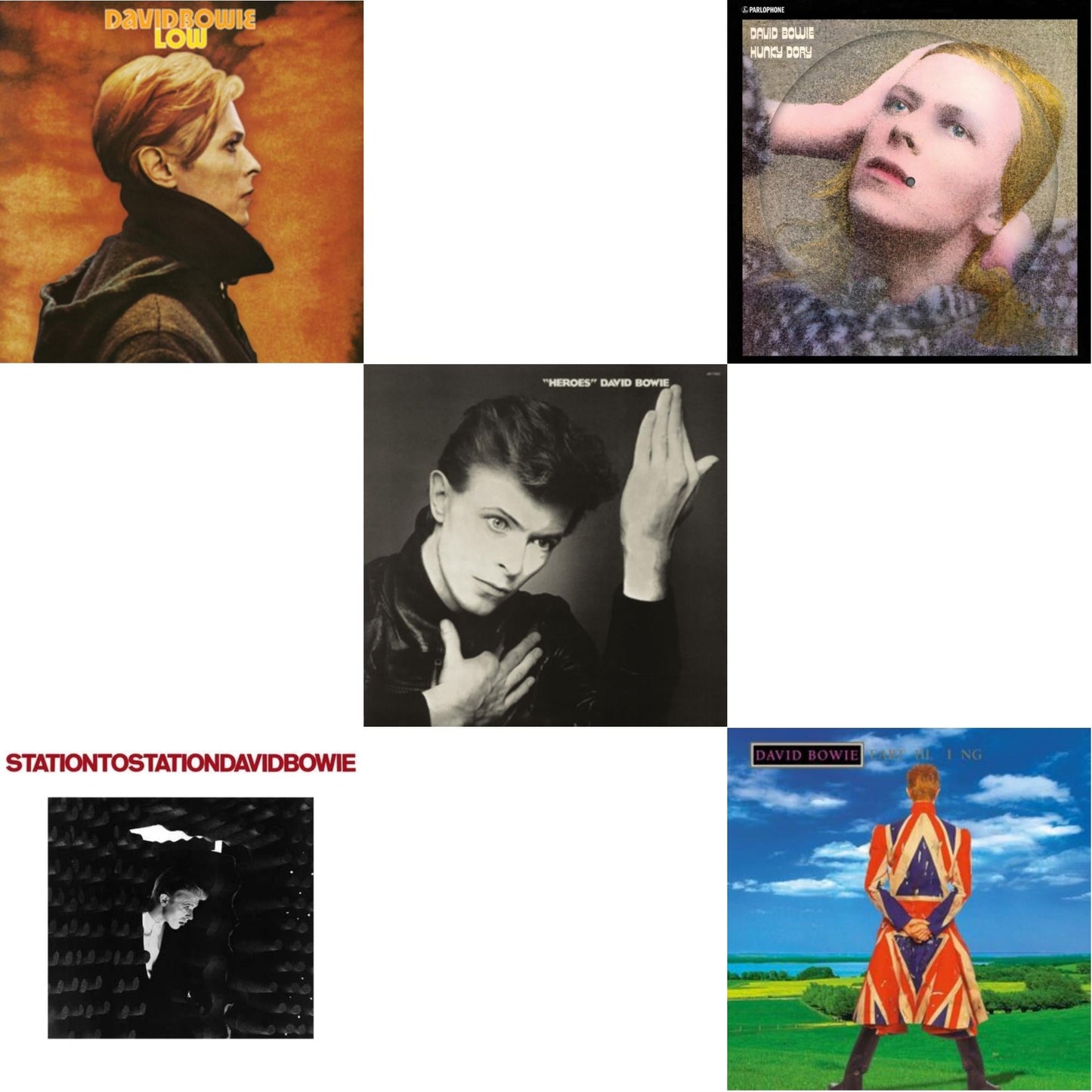 Earthling (2021 Remaster/2LP) & Heroes (2017 Remaster) & Low (2017 Remaster) & Station To Station (2016 Remastered Version) & Hunky Dory (2015 Remaster/50Th Anniv/Picture Disc)