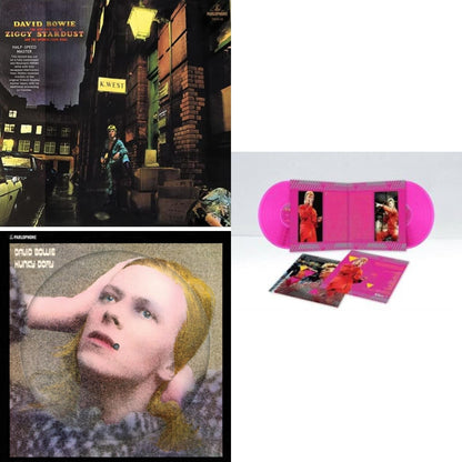 Rise & Fall Of Ziggy Stardust & The Spiders From Mars (2012 Remaster/Half-Speed Master) & Hunky Dory (2015 Remaster/50Th Anniv/Picture Disc) & Montreal '87 (Limited/Pink LP Vinyl)