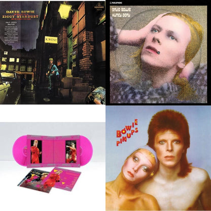 Rise & Fall Of Ziggy Stardust & The Spiders From Mars (2012 Remaster/Half-Speed Master) & Hunky Dory (2015 Remaster/50Th Anniv/Picture Disc) & Montreal '87 (Limited/Pink LP Vinyl) & Pinups (2015 Remaster)