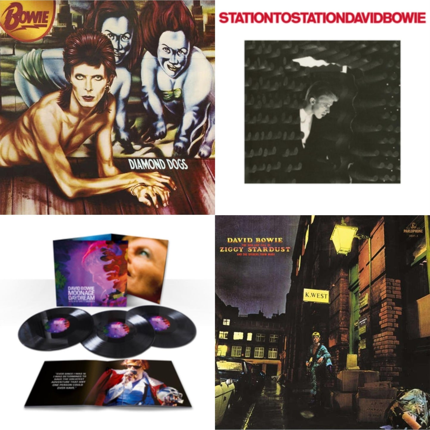 Diamond Dogs (2016 Remastered Version) & Station To Station (2016 Remaster) & Moonage Daydream A Brett Morgen Film (3LP) & Rise & Fall Of Ziggy Stardust (2012 Remaster)
