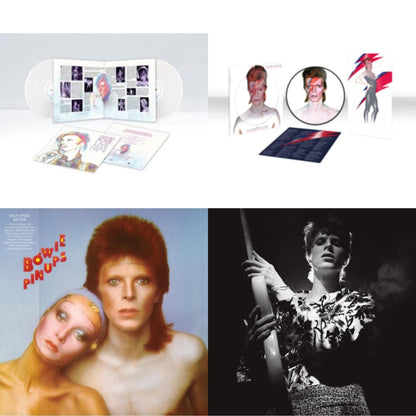 Live Los Angeles 1974 (White LP Vinyl/Limited) & Aladdin Sane (2013 Remaster) (Picture Disc) & Pinups (2015 Remaster) & Rock N Roll Star