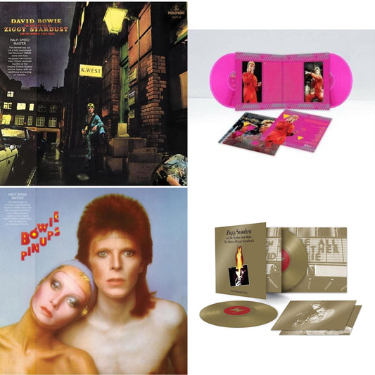 Rise & Fall Of Ziggy Stardust & The Spiders From Mars (2012 Remaster/Half-Speed Master) & Montreal '87 (Limited/Pink LP Vinyl) & Pinups (2015 Remaster) & Ziggy Stardust & The Spiders From Mars Ost (50Th Anniversary/2LP)