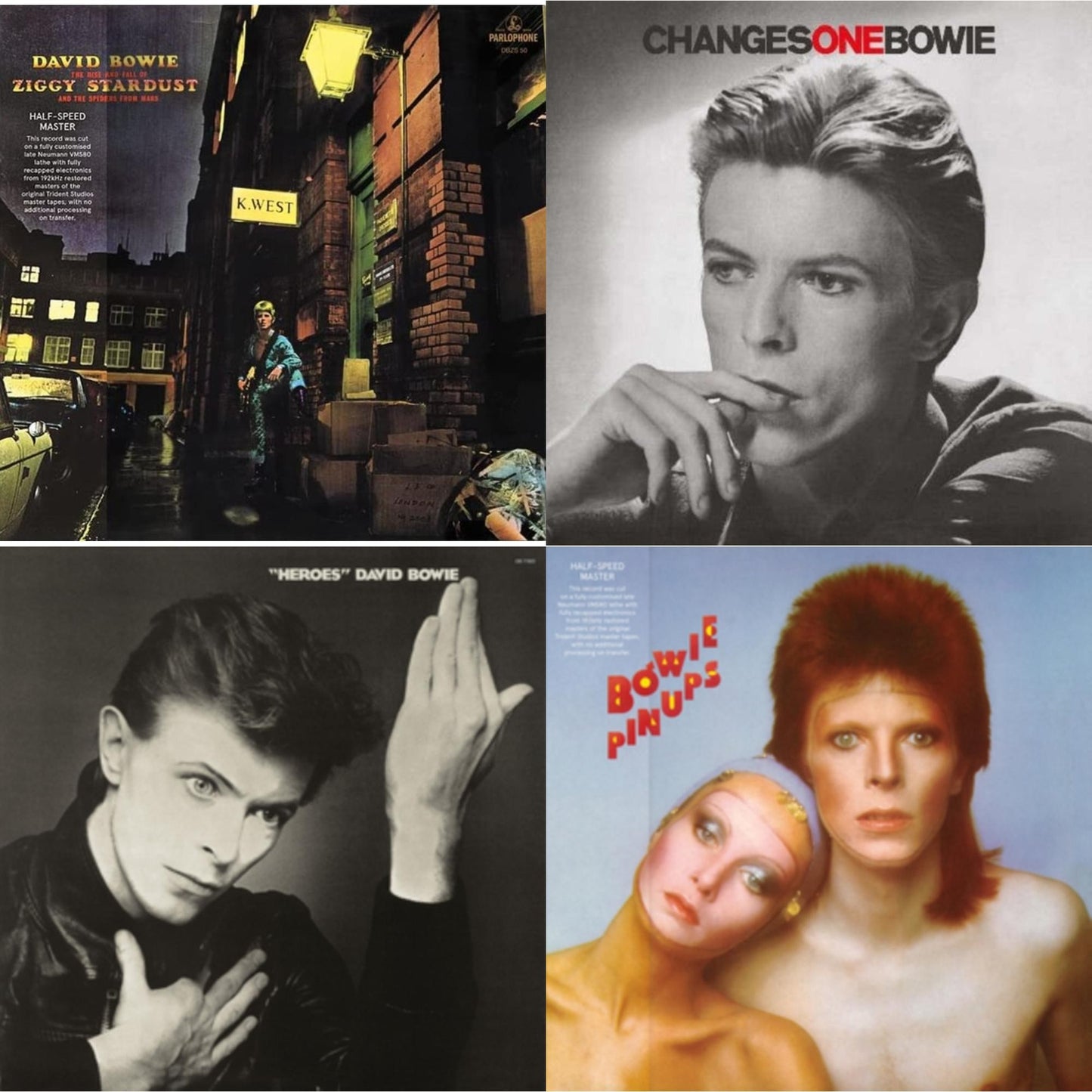 Heroes (2017 Remaster) & Changesonebowie (180G) & Rise & Fall Of Ziggy Stardust & The Spiders From Mars (2012 Remaster/Half-Speed Master) & Pinups (2015 Remaster)