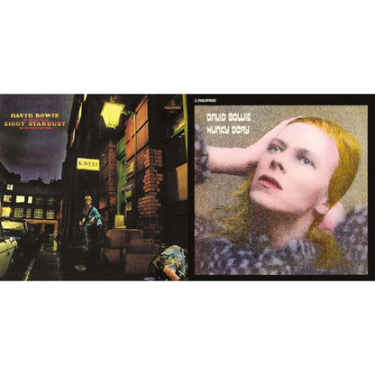 This is a 2 LP Vinyl SKU bundle.
1.This LP Vinyl is brand new.Format: LP VinylMusic Style: GlamThis item's title is: Rise & Fall Of Ziggy Stardust (2012 Remaster)Artist: David BowieLabel: RHINO/PARLOPHONEBarcode: 825646287376Release Date: 2/26/2016
2.This LP Vinyl is brand new.
