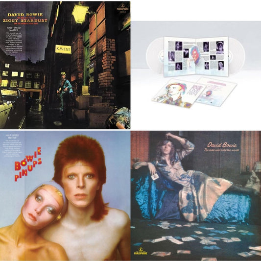 Rise & Fall Of Ziggy Stardust & The Spiders From Mars (2012 Remaster/Half-Speed Master) & Live Los Angeles 1974 (White LP Vinyl/Limited) & Pinups (2015 Remaster) & Man Who Sold The World (2015 Remaster)