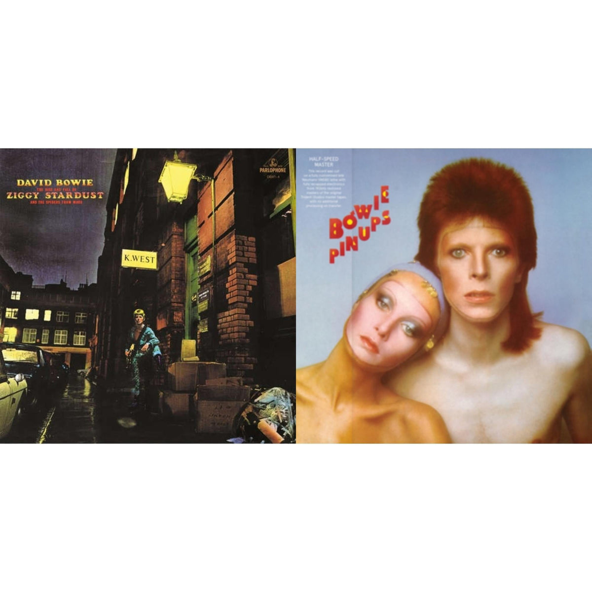 David Bowie - Pinups (2015 Remaster) & Rise & Fall Of Ziggy Stardust (2012 Remaster) - LP Vinyl Bundle