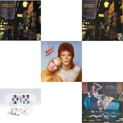 Rise & Fall Of Ziggy Stardust & The Spiders From Mars (2012 Remaster/Half-Speed Master) & Live Los Angeles 1974 (White LP Vinyl/Limited) & Pinups (2015 Remaster) & Rise & Fall Of Ziggy Stardust (2012 Remaster) & Man Who Sold The World (2015 Remaster)