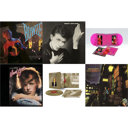Let's Dance (2018 Remastered Version) & Heroes (2017 Remaster) & Montreal '87 (Limited/Pink LP Vinyl) & Young Americans (50Th Anniversary/Half Speed Master) & Ziggy Stardust & The Spiders From Mars Ost (50Th Anniversary/2LP) & Rise