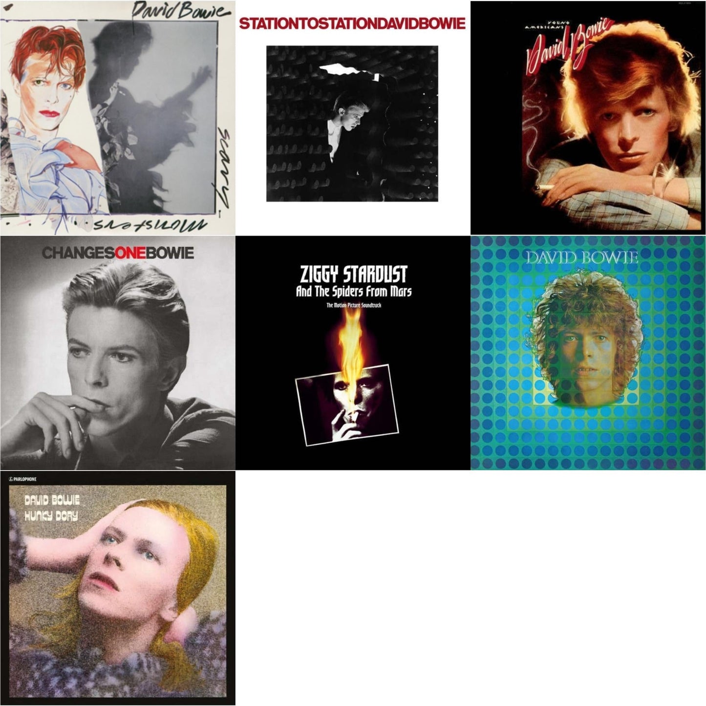 David Bowie - Scary Monsters (& Super Creeps) (2017 Remaster) & Station To Station (2016 Remastered Version) & Young Americans (2016 Remastered Version) & Changesonebowie (180G) & Ziggy Stardust & The Spiders From Mars Ost (2LP) & David Bowie Aka