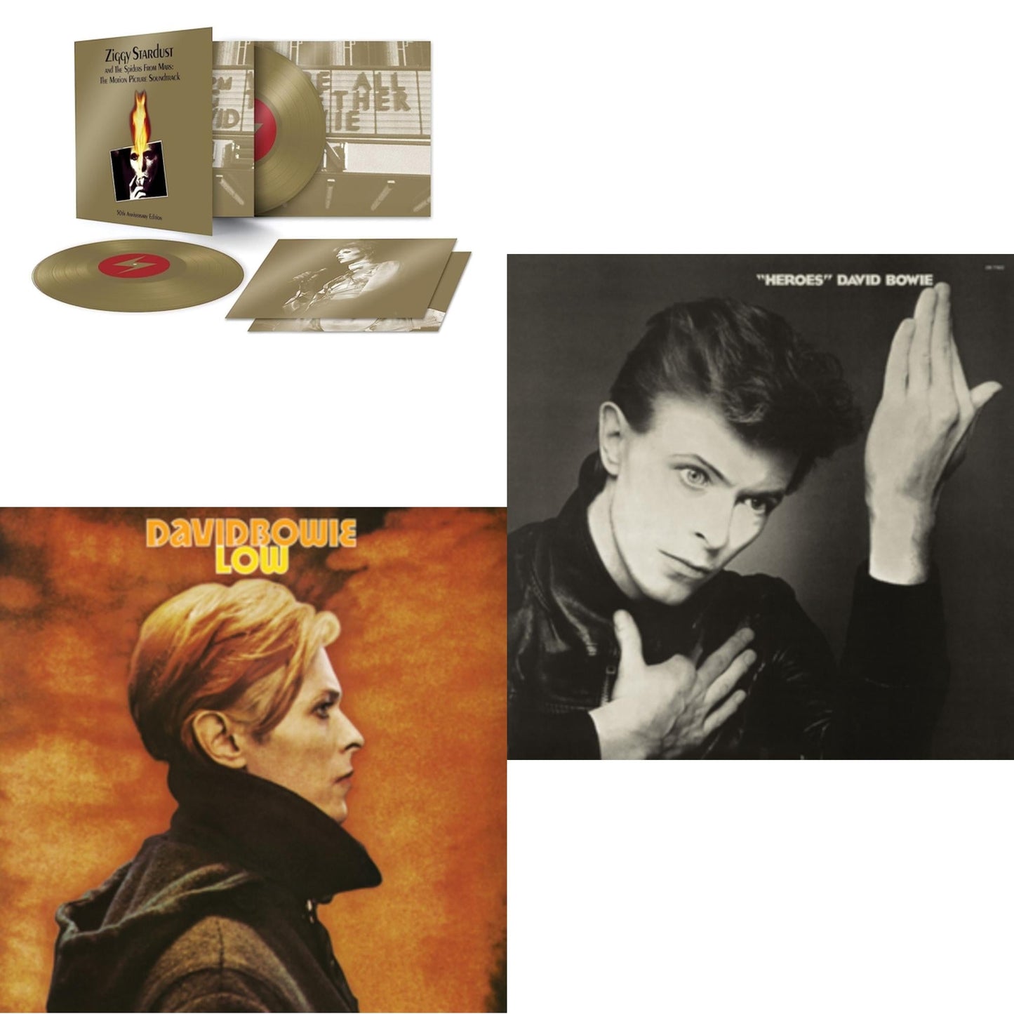 Heroes (2017 Remaster) & Low (2017 Remaster) & Ziggy Stardust & The Spiders From Mars Ost (50Th Anniversary/2LP)