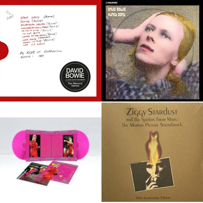 Mercury Demos & Hunky Dory (2015 Remaster/50Th Anniv/Picture Disc) & Montreal '87 (Limited/Pink LP Vinyl) & Ziggy Stardust & The Spiders From Mars Ost (50Th Anniversary/2LP)