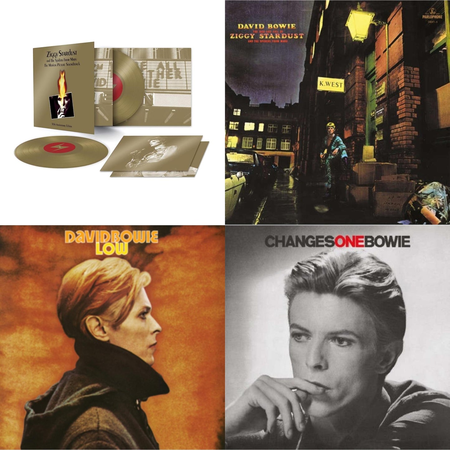 Low (2017 Remaster) & Changesonebowie (180G) & Ziggy Stardust & The Spiders From Mars Ost (50Th Anniversary/2LP) & Rise & Fall Of Ziggy Stardust (2012 Remaster)