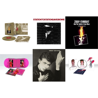 David Bowie - Heroes (2017 Remaster) & Station To Station (2016 Remastered Version) & Montreal '87 (Limited/Pink LP Vinyl) & Aladdin Sane (2013 Remaster) (Picture Disc) & Ziggy Stardust & The Spiders From Mars Ost (50Th Anniversary/2LP) & Ziggy