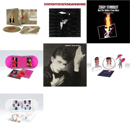 David Bowie - Heroes (2017 Remaster) & Station To Station (2016 Remastered Version) & Montreal '87 (Limited/Pink LP Vinyl) & Live Los Angeles 1974 (White LP Vinyl/Limited) & Aladdin Sane (2013 Remaster) (Picture Disc) & Ziggy Stardust & The Spiders