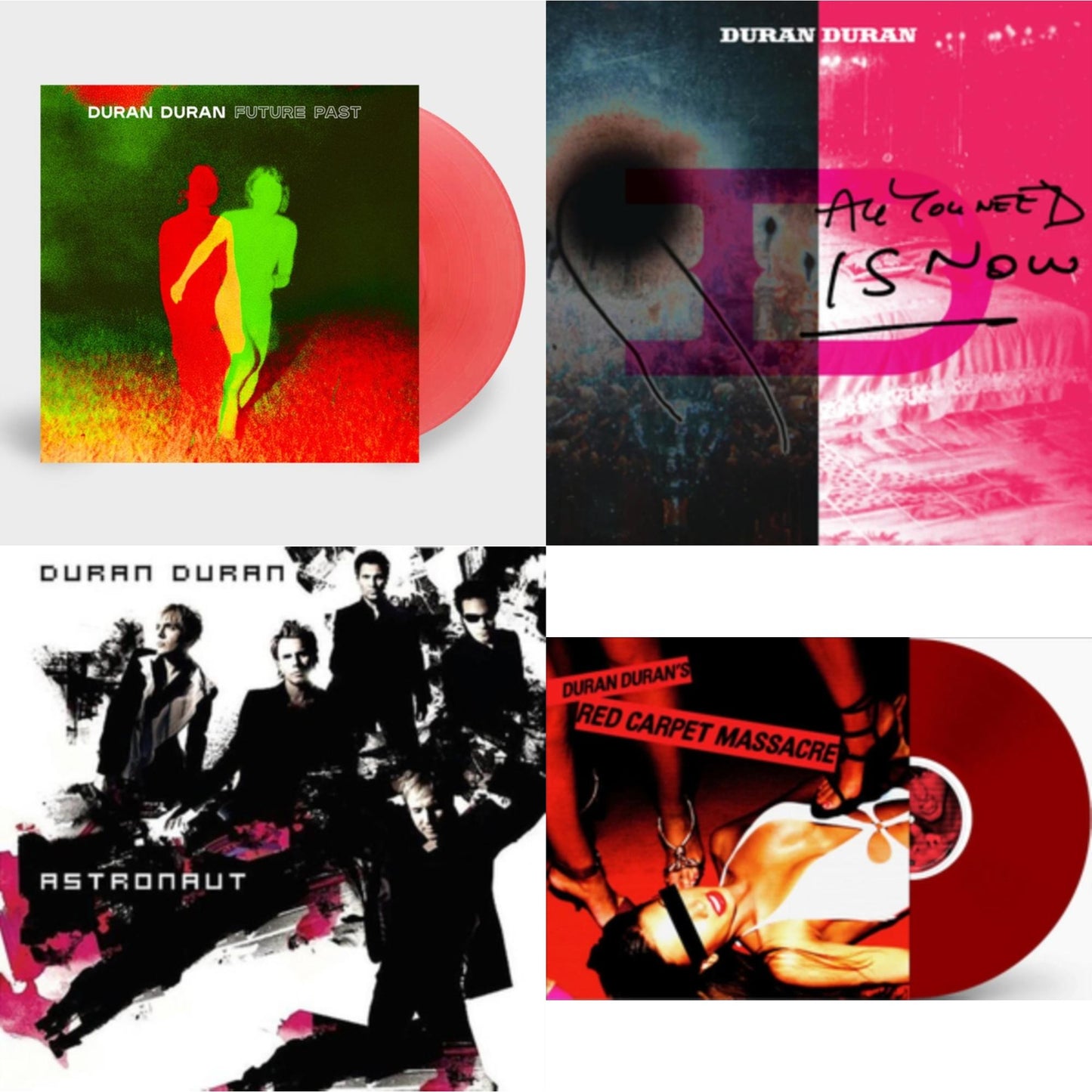 Future Past (Transparent Red LP Vinyl) (I) & All You Need Is Now (Magenta Vinyl/2LP) (I) & Astronaut (Milky Clear Vinyl/2LP) (I) & Red Carpet Massacre (Translucent Ruby Vinyl/2LP) (I)