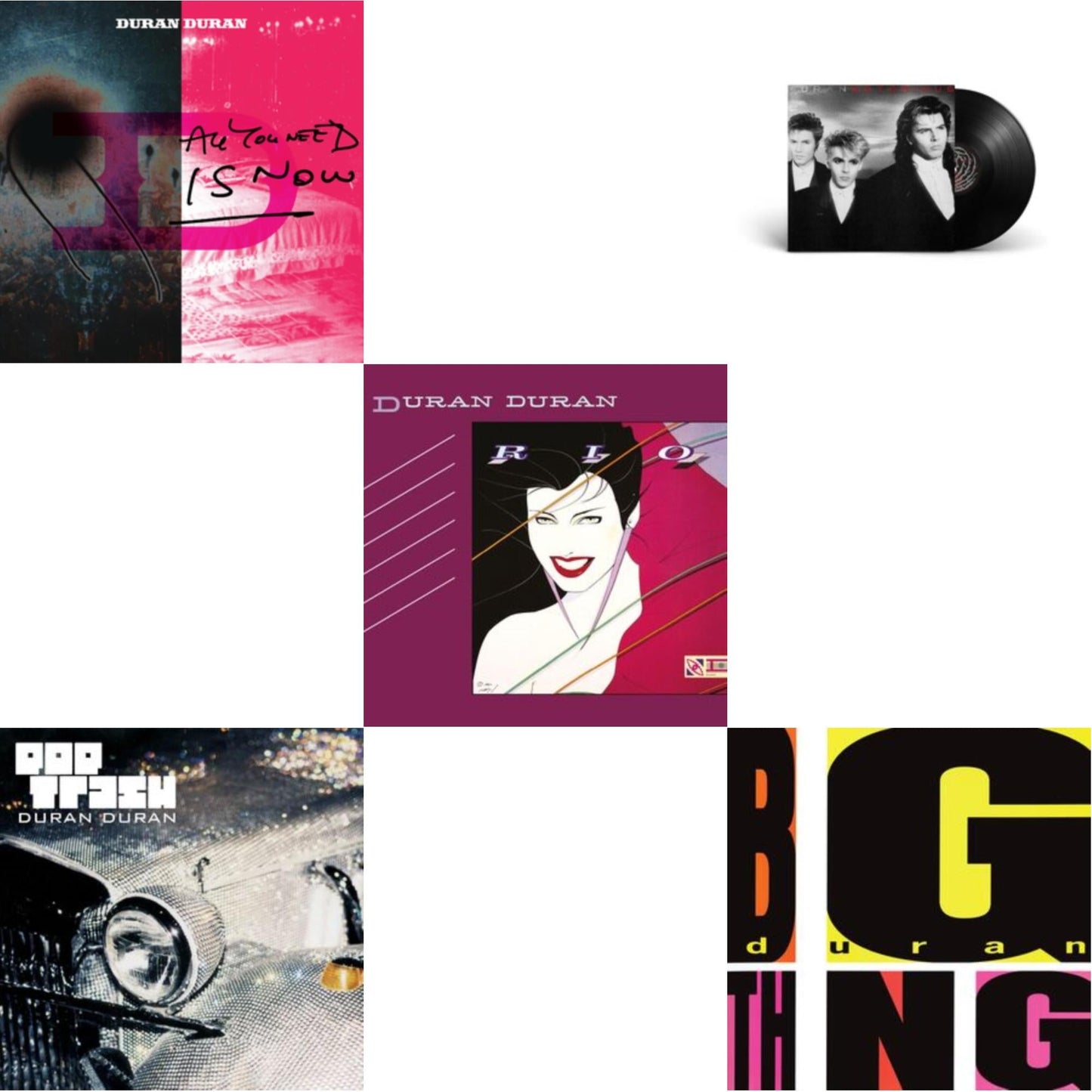 All You Need Is Now (Magenta Vinyl/2LP) (I) & Pop Trash (2LP) & Rio (2009 Remaster) & Notorious (2010 Remaster) & Big Thing (2010 Remaster)