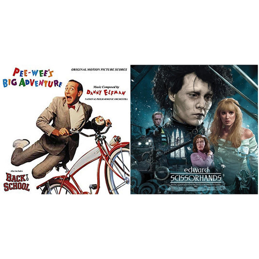 Pee-Wee's Big Adventure Ost (Red LP Vinyl) & Edward Scissorhands (180G/Snow Dance LP Vinyl)