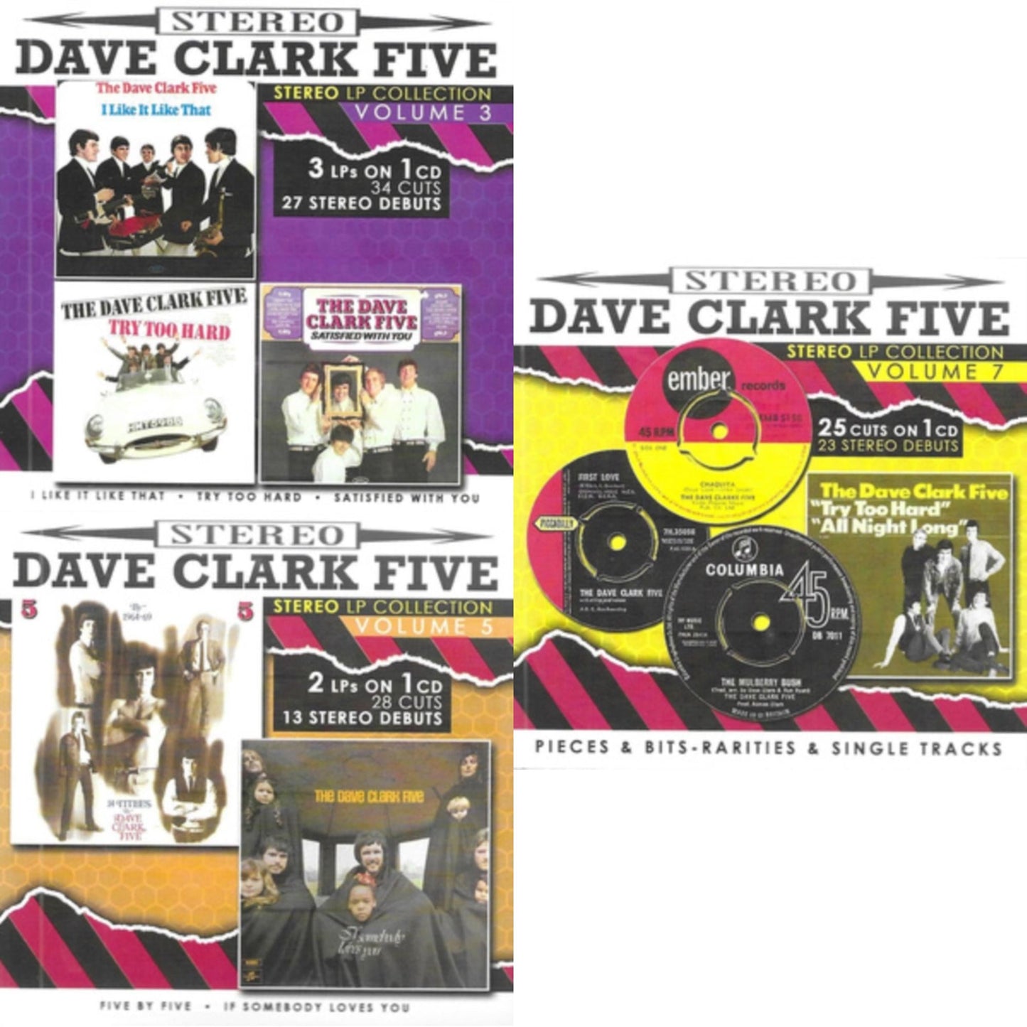 Stereo LP Collection, Vol. 3 & Stereo LP Collection, Vol. 5 & Stereo LP Collection, Vol. 7-Pieces & Bits-Rarities & Single Tracks (1St Time Stereo)