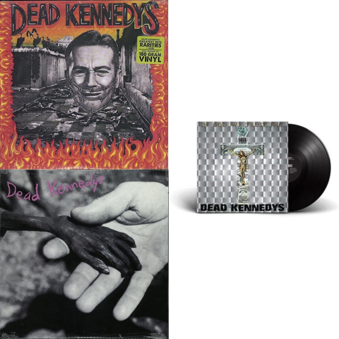 This is a 3 LP Vinyl SKU bundle.
1.This LP Vinyl is brand new.Format: LP VinylMusic Style: HardcoreThis item's title is: Plastic Surgery DisastersArtist: Dead KennedysLabel: Manifesto (2)Barcode: 767004290119Release Date: 4/29/2003
2.This LP Vinyl is brand new.