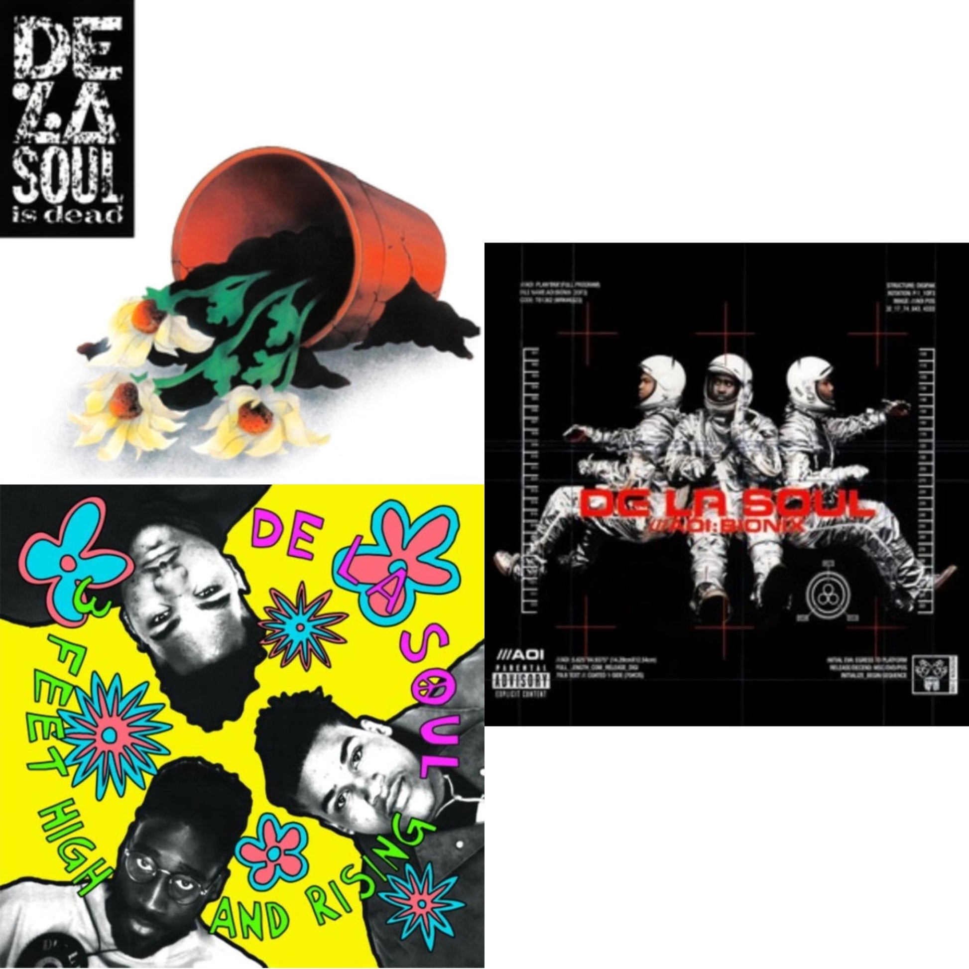 This is a 3 LP Vinyl SKU bundle.
1.This LP Vinyl is brand new.Format: LP VinylMusic Style: Jazzy Hip-HopThis item's title is: De La Soul Is Dead (2LP)Artist: De La SoulLabel: CHRYSALIS RECORDSBarcode: 810098502948Release Date: 4/7/2023
2.This LP Vinyl is brand new.