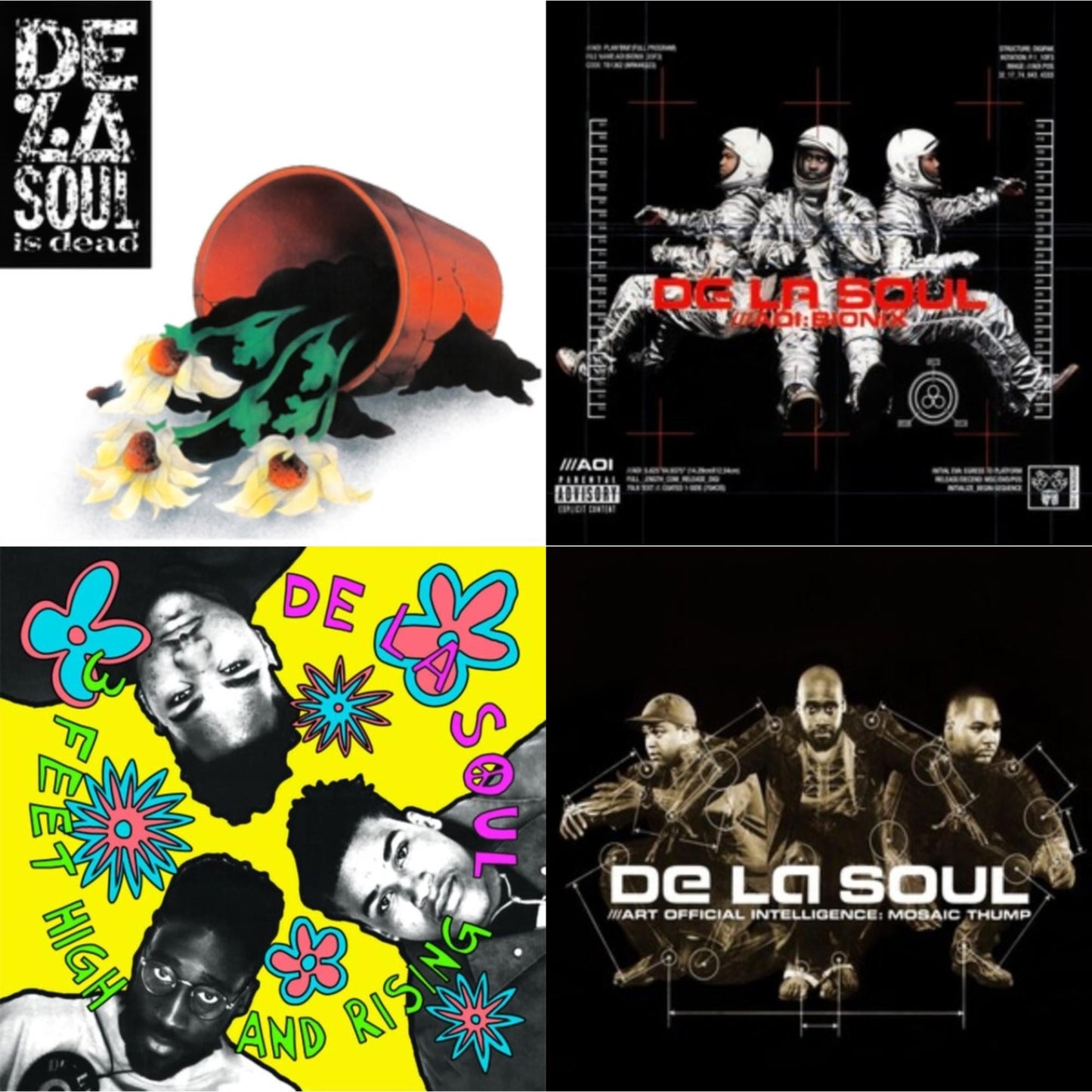 This is a 4 LP Vinyl SKU bundle.
1.This LP Vinyl is brand new.Format: LP VinylMusic Style: Jazzy Hip-HopThis item's title is: De La Soul Is Dead (2LP)Artist: De La SoulLabel: CHRYSALIS RECORDSBarcode: 810098502948Release Date: 4/7/2023
2.This LP Vinyl is brand new.