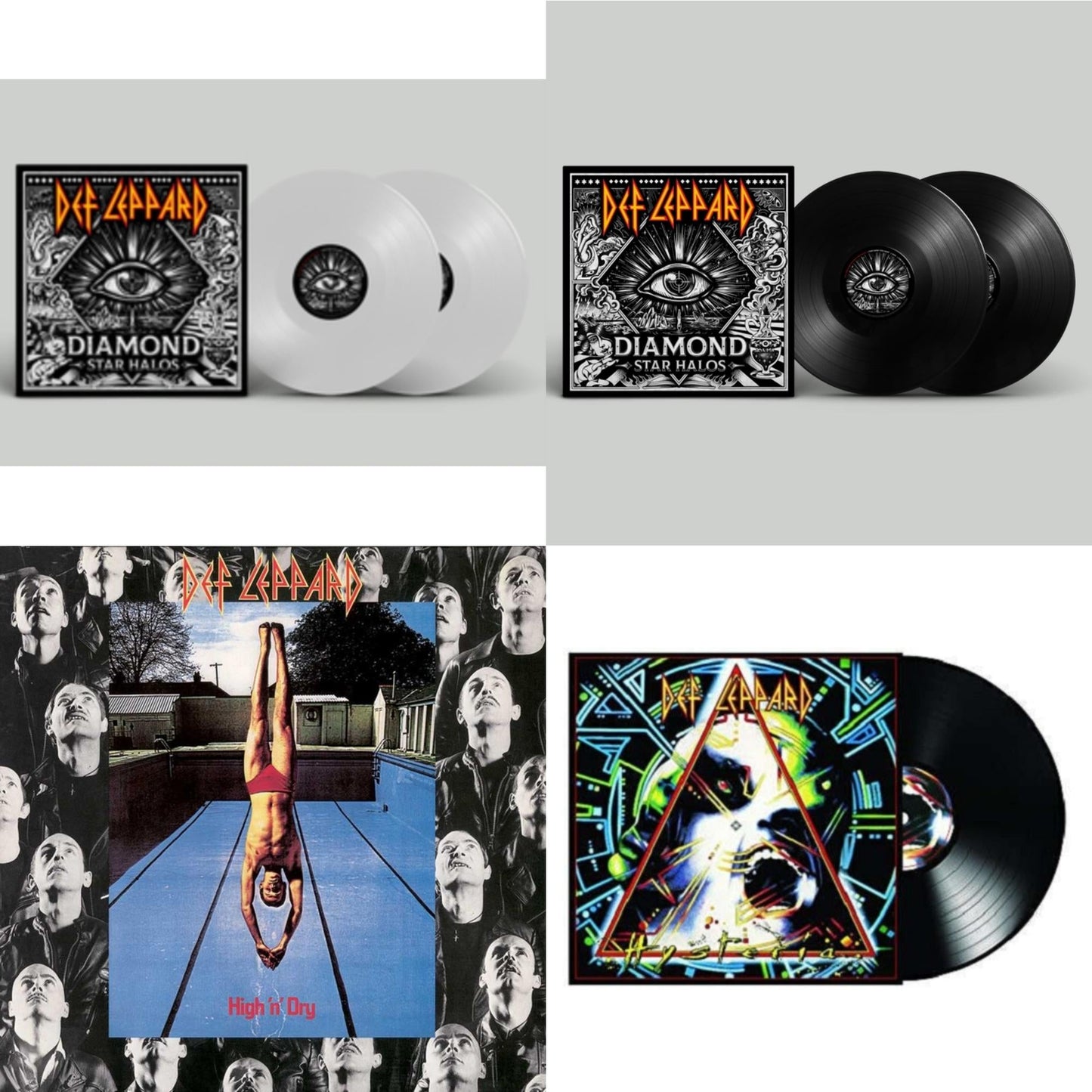 Diamond Star Halos (Clear Vinyl/2LP) & Diamond Star Halos (2LP) & High N Dry & Hysteria (2 LP)