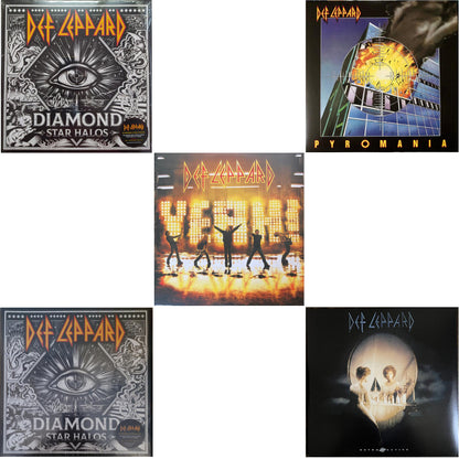 Diamond Star Halos (Clear Vinyl/2LP) & Diamond Star Halos (2LP) & Yeah! (2LP) & Pyromania & Retro Active (2LP)