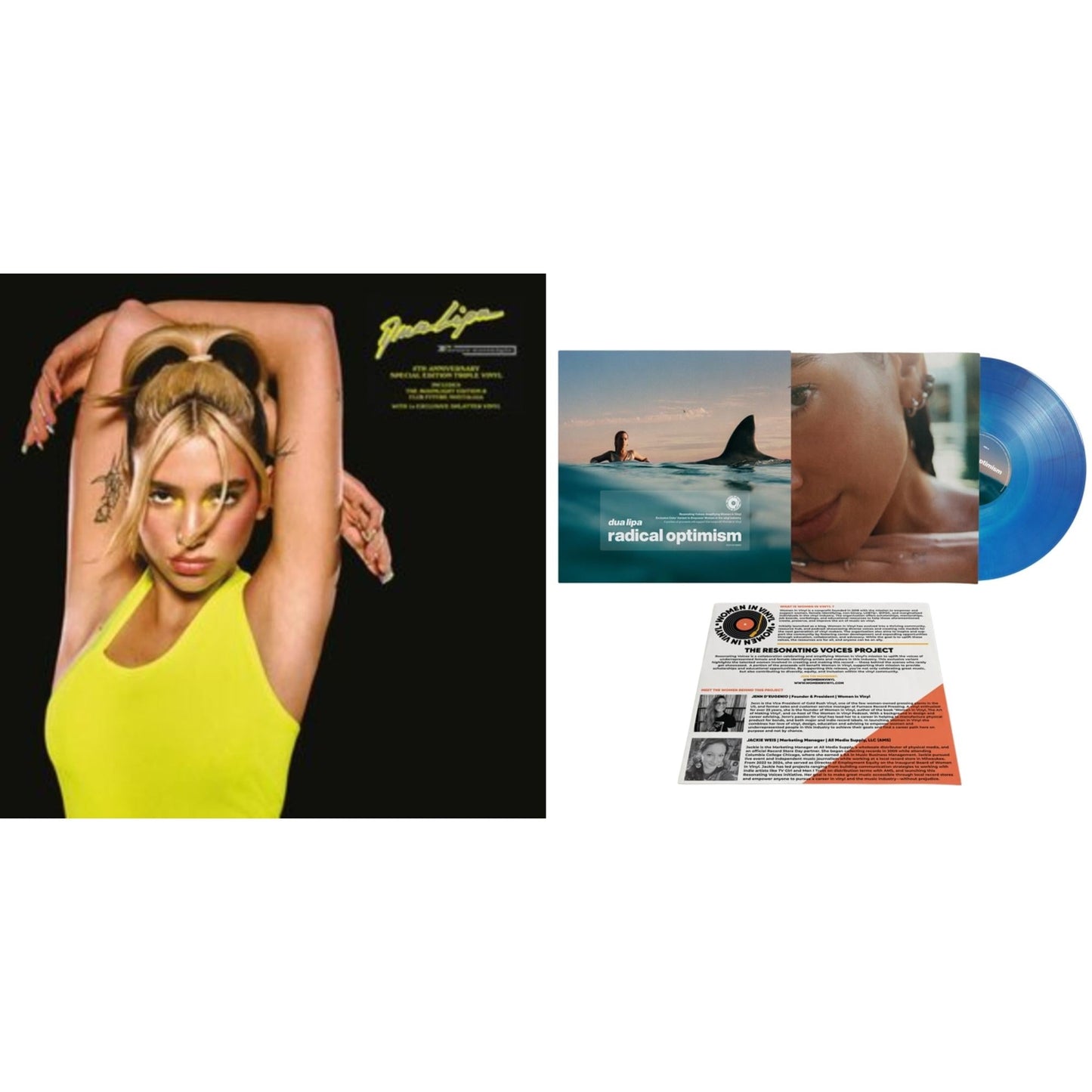 Future Nostalgia (5Th Ann/3LP/New Artwork/Splatter Vinyl) & Radical Optimism (Galaxy Blue LP Vinyl) (Women In LP Vinyl/Ams Exclusive)