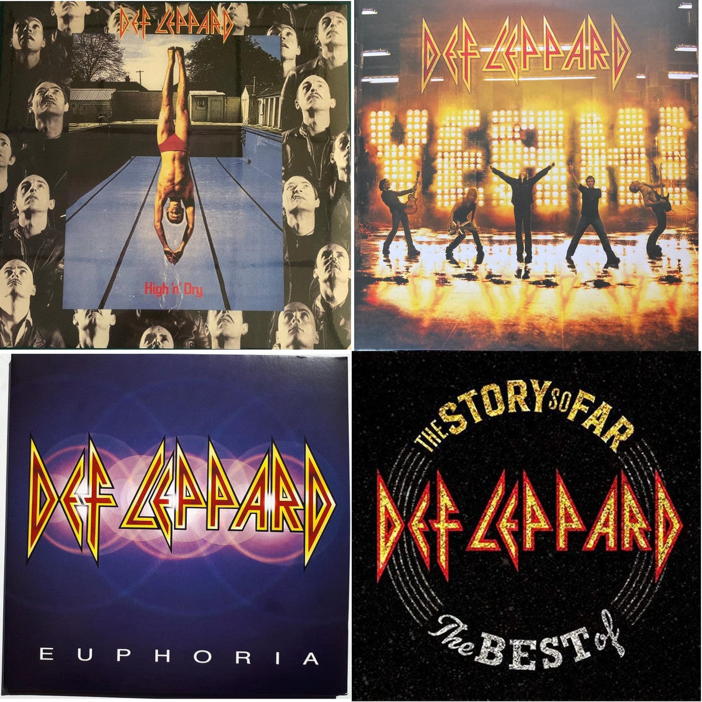 High N Dry & Yeah! (2LP) & Euphoria (2LP) & Story So Far: The Best Of Def Leppard (2 LP)