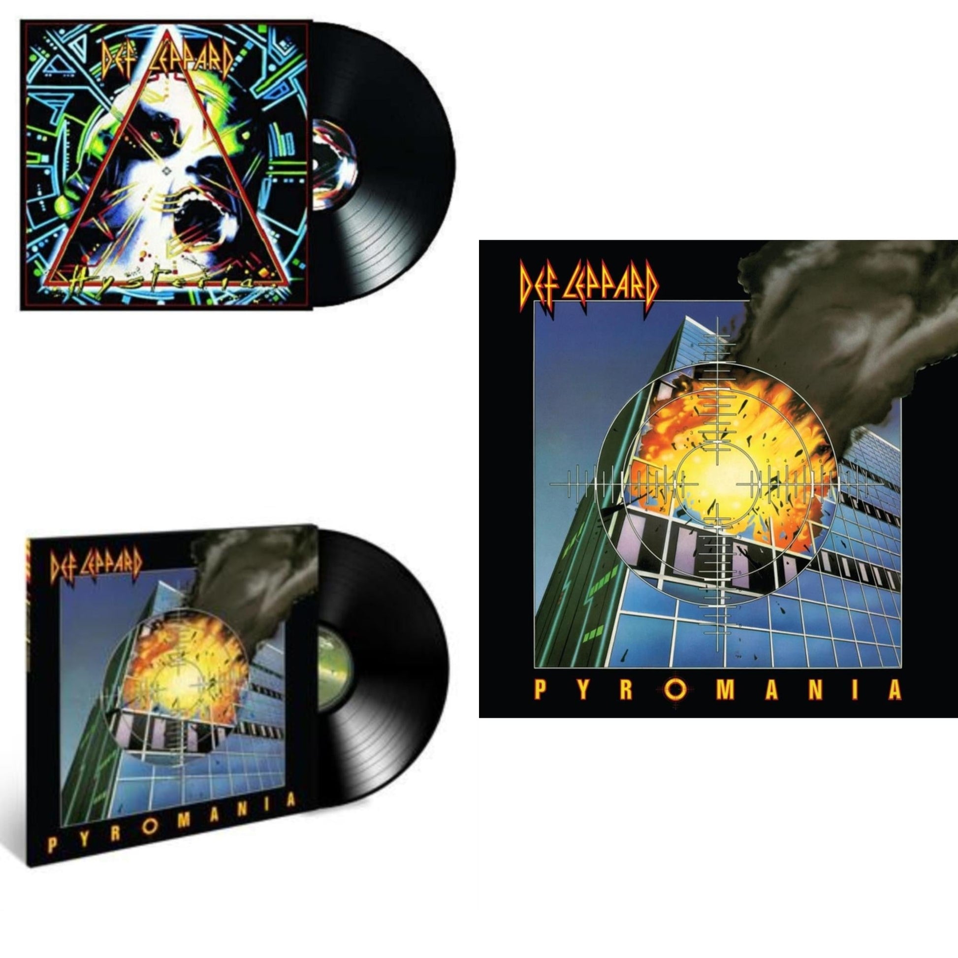 This is a 3 LP Vinyl SKU bundle.
1.This LP Vinyl is brand new.Format: LP VinylMusic Style: Hard RockThis item's title is: Hysteria (2 LP)Artist: Def LeppardLabel: MERCURYBarcode: 602557560923Release Date: 8/4/2017
2.This LP Vinyl is brand new.