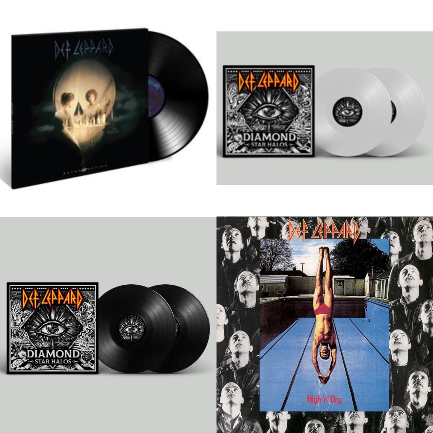 Diamond Star Halos (Clear Vinyl/2LP) & Diamond Star Halos (2LP) & High N Dry & Retro Active (2LP)