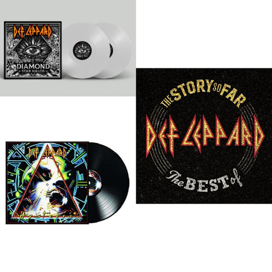Diamond Star Halos (Clear Vinyl/2LP) & Hysteria (2 LP) & Story So Far: The Best Of Def Leppard (2 LP)