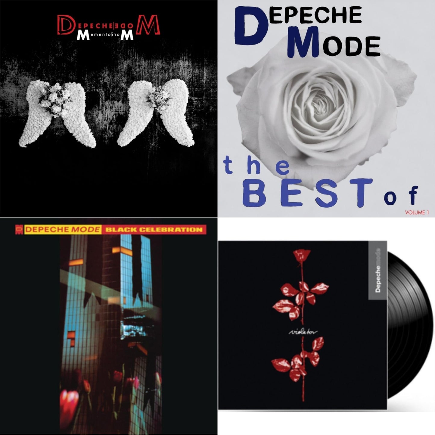 Memento Mori (2LP/Tri-Fold Jacket/Inner Sleeves/Poster) & Best Of Depeche Mode Vol. 1 (3LP) & Black Celebration (180G) & Violator (180G)