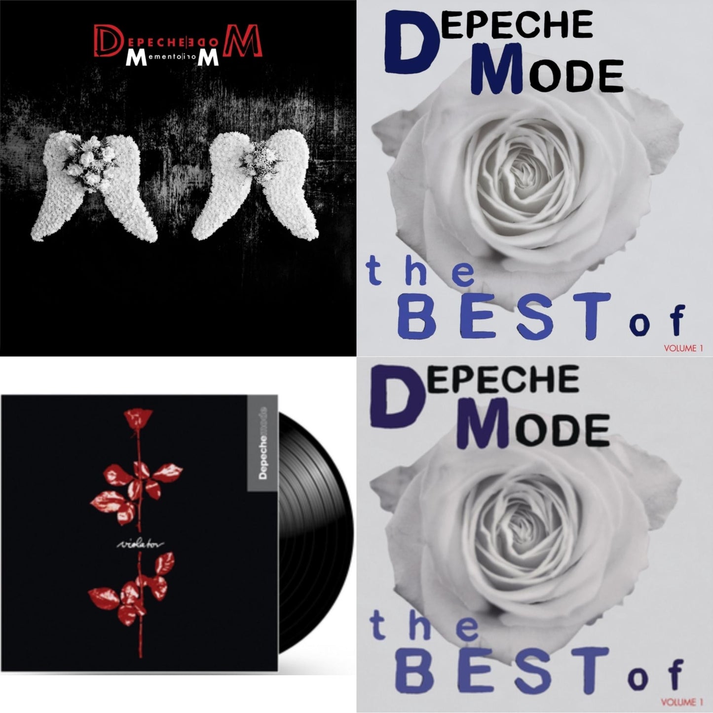 Memento Mori (2LP/Tri-Fold Jacket/Inner Sleeves/Poster) & Best Of Depeche Mode Vol. 1 (3LP) & Violator (180G) & Best Of Depeche Mode Vol.1