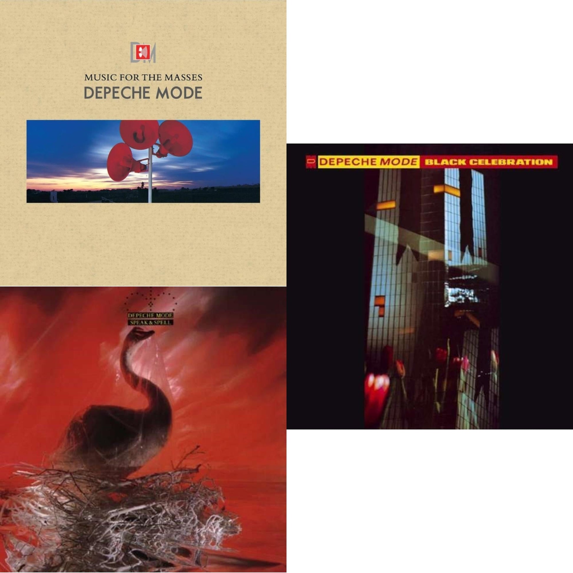 This is a 3 LP Vinyl SKU bundle.
1.This LP Vinyl is brand new.Format: LP VinylMusic Style: Synth-popThis item's title is: Music For The MassesArtist: Depeche ModeLabel: RHINO/WARNER BROS.Barcode: 081227960810Release Date: 2/4/2014
2.This LP Vinyl is brand new.