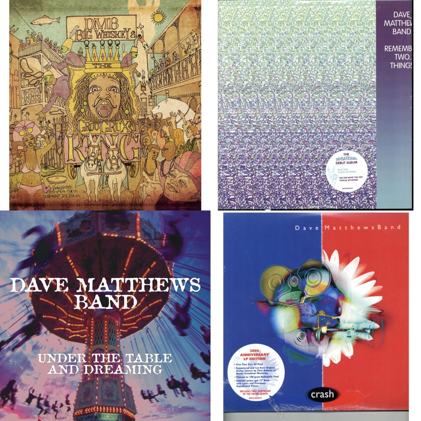 Big Whiskey & The Groogrux King (2LP/Gatefold) & Remember Two Things (2LP/180G/Dl Card) & Under The Table And Dreaming (2 LP/150G/Dl Code) & Crash Anniversary Edition (2LP/180G/Dl Card/Deluxe LP/Gatefold)
