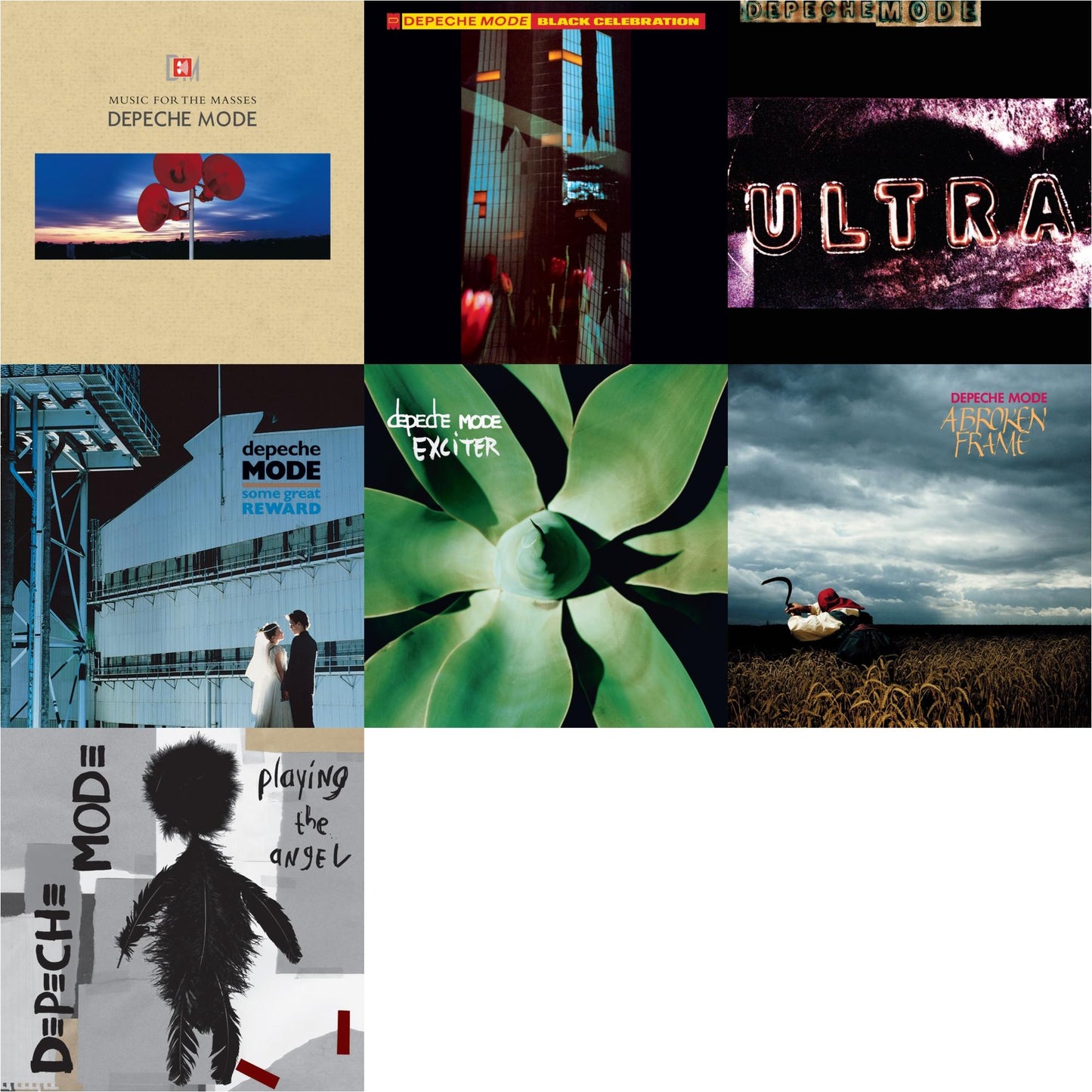 Music For The Masses & Black Celebration & Ultra & Some Great Reward & Exciter & Broken Frame & Playing The Angel