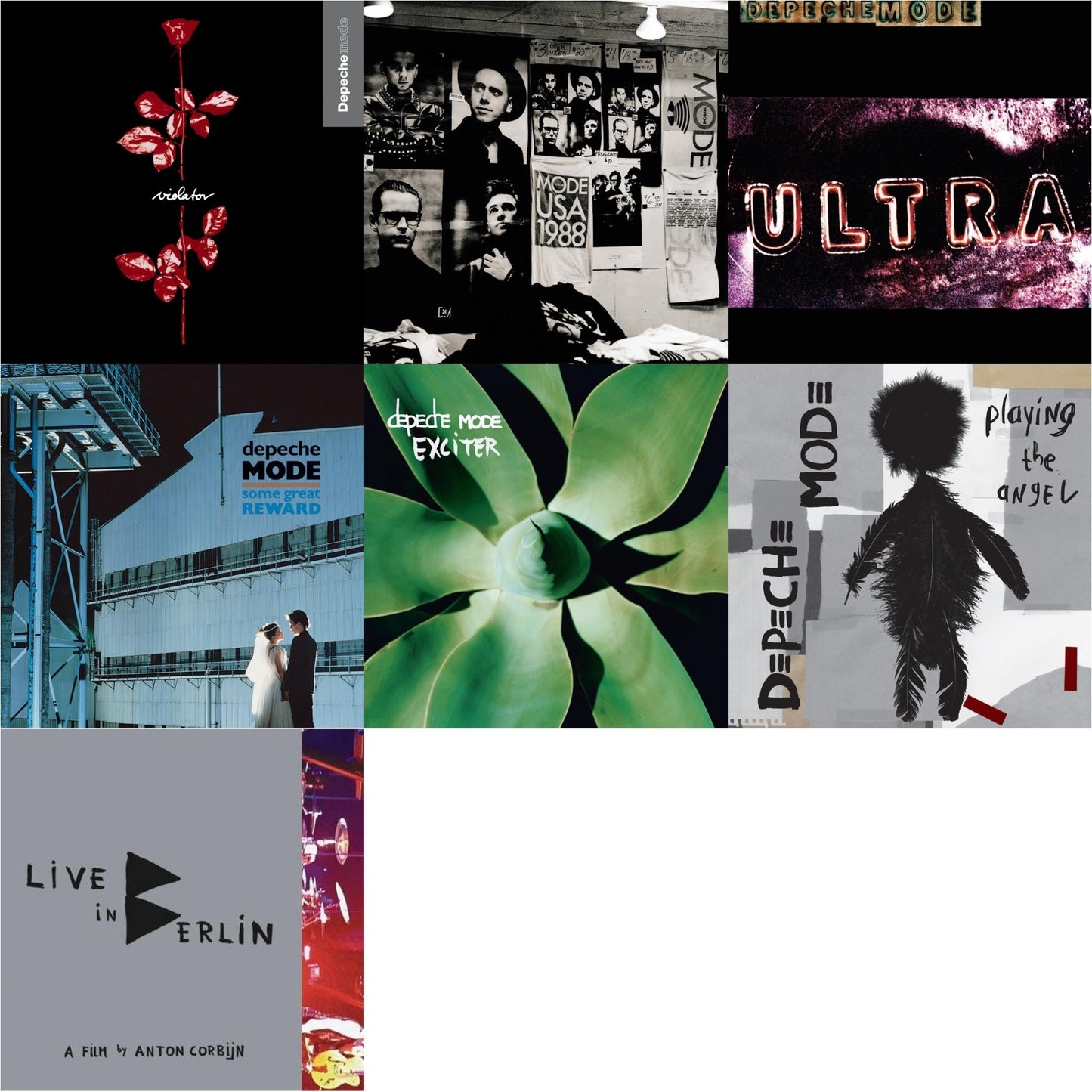 Violator & 101 - Live (2CD) & Ultra & Some Great Reward & Exciter & Playing The Angel & Live In Berlin