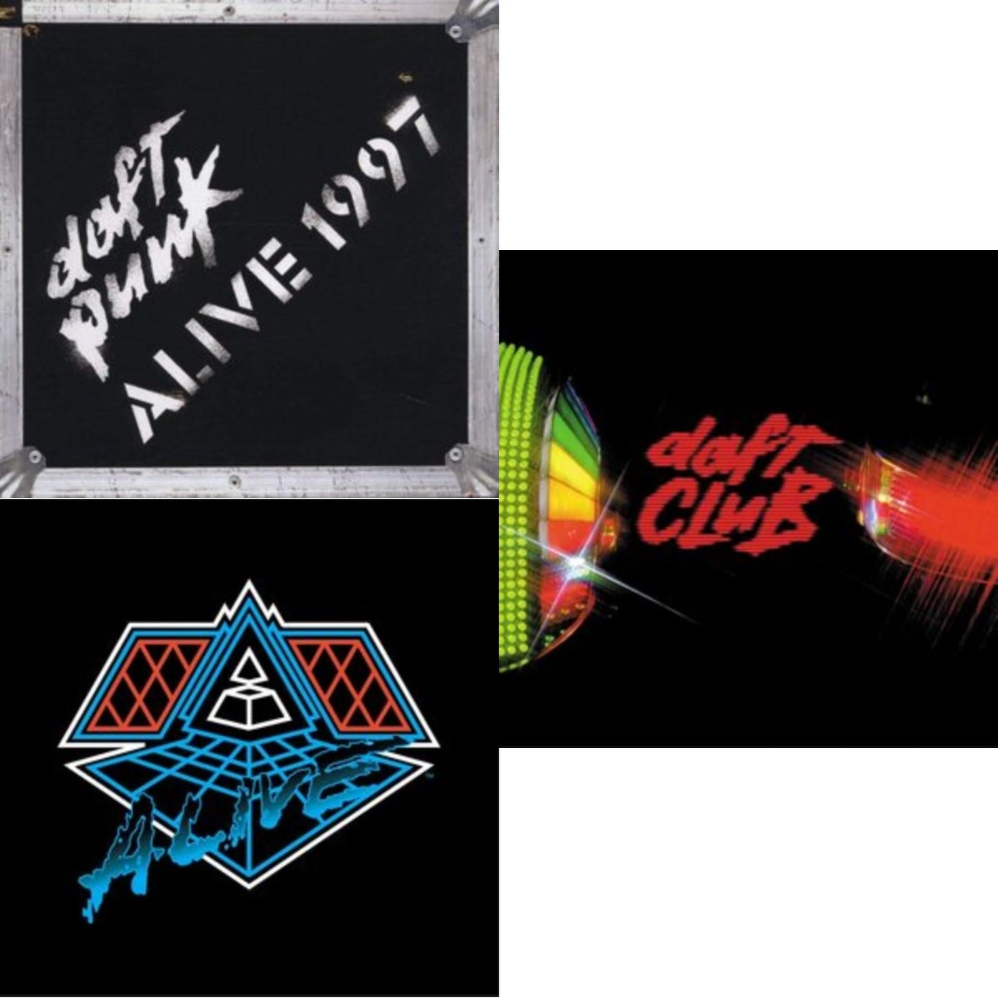 This is a 3 LP Vinyl SKU bundle.
1.This LP Vinyl is brand new.Format: LP VinylMusic Style: HouseThis item's title is: Daft Club (2LP)Artist: Daft PunkLabel: Rock/PopBarcode: 190296611865Release Date: 9/9/2022
2.This LP Vinyl is brand new.