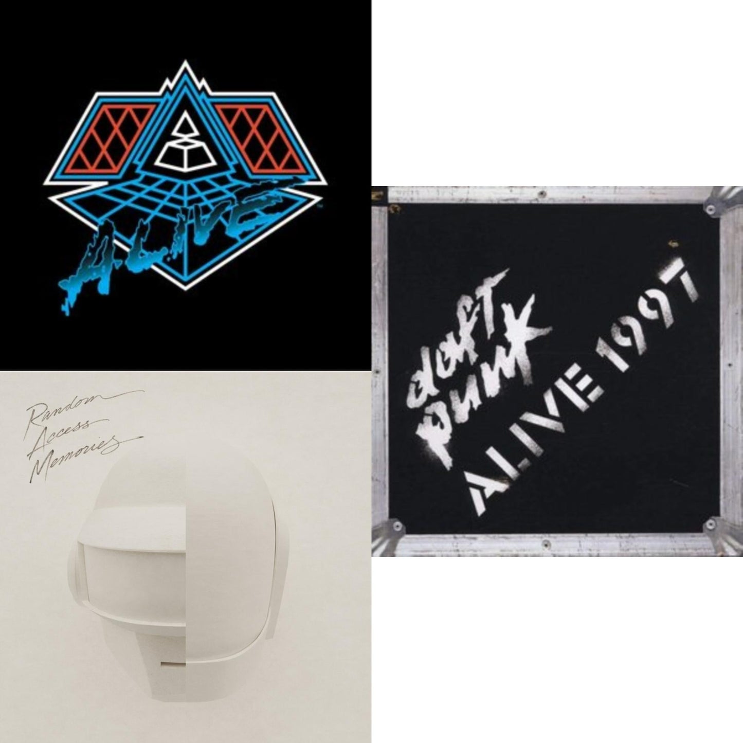 This is a 3 LP Vinyl SKU bundle.
1.This LP Vinyl is brand new.Format: LP VinylMusic Style: HouseThis item's title is: Alive 2007 (2LP)Artist: Daft PunkLabel: ADA (6)Barcode: 190296611964Release Date: 9/9/2022
2.This LP Vinyl is brand new.